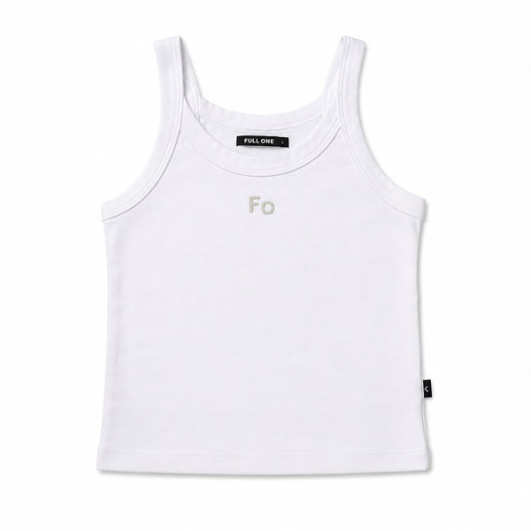 Tank Top Femenino Negro Estampado Blanco