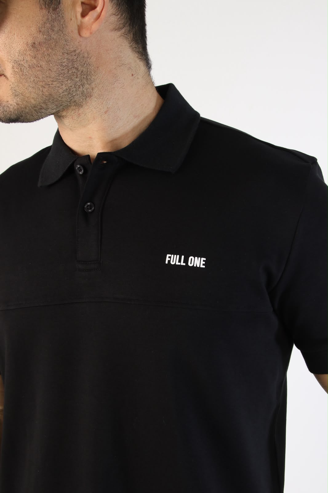 Polo Masculina Color Negro