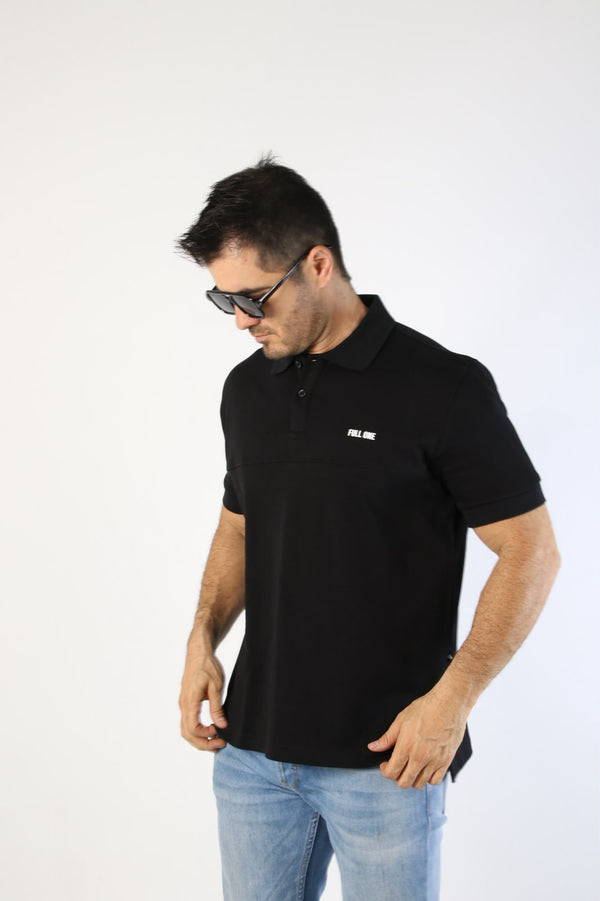 Polo Masculina Color Negro