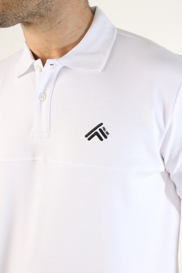 Polo masculina Blanca 100% Algodon
