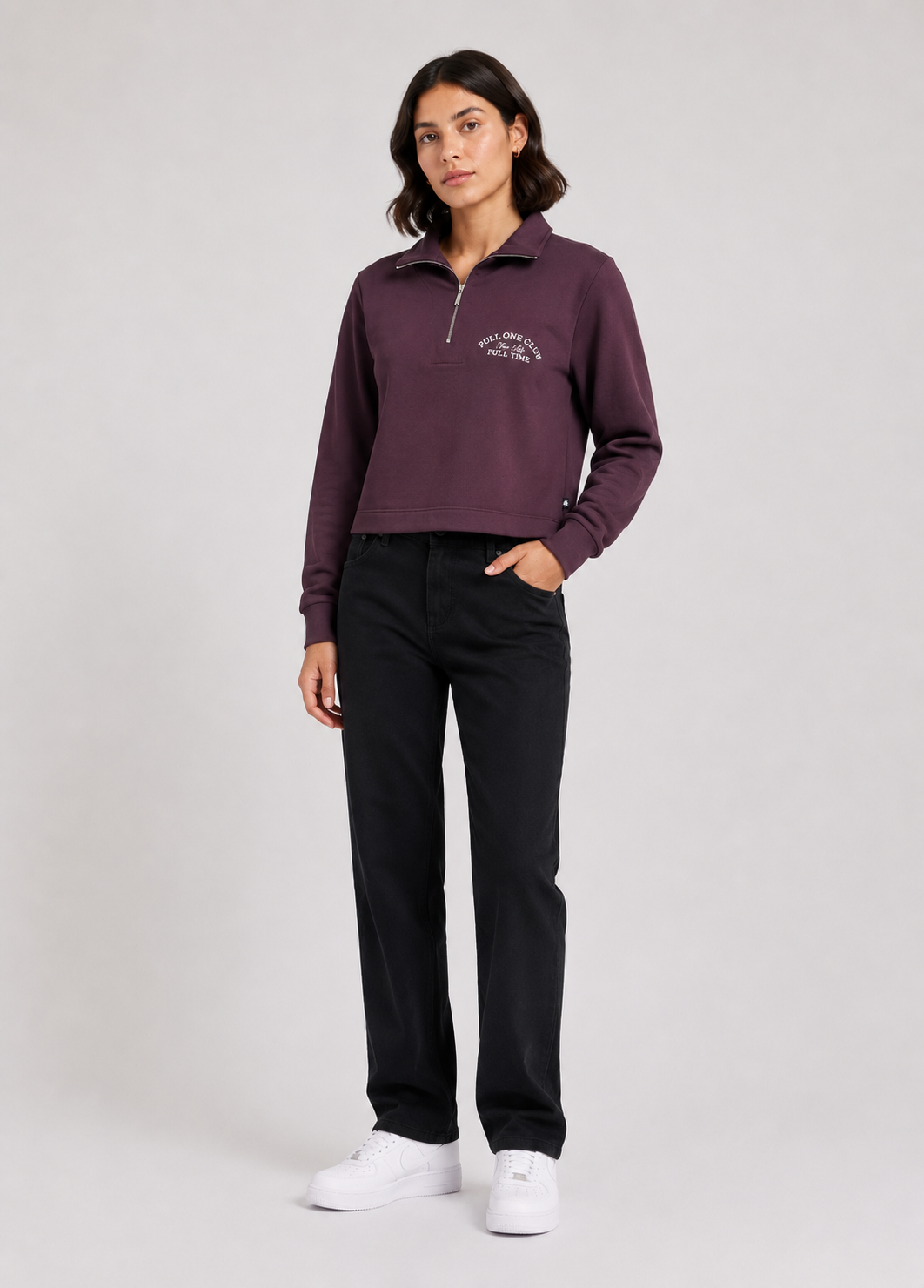 Buzo Femenino Color Café